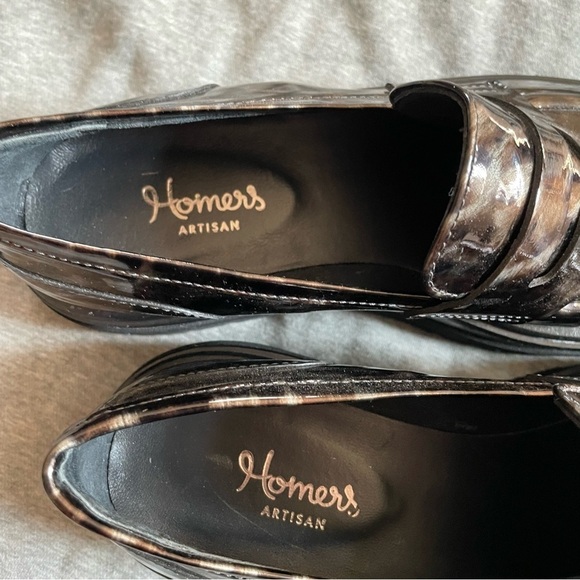 Homers Artisan patten leather loafer size 40 - Picture 7 of 8
